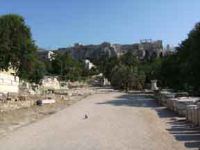 auf dem Weg zur Akropolis