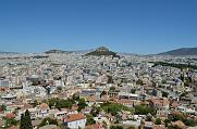 Blick von der Akropolis auf Athen