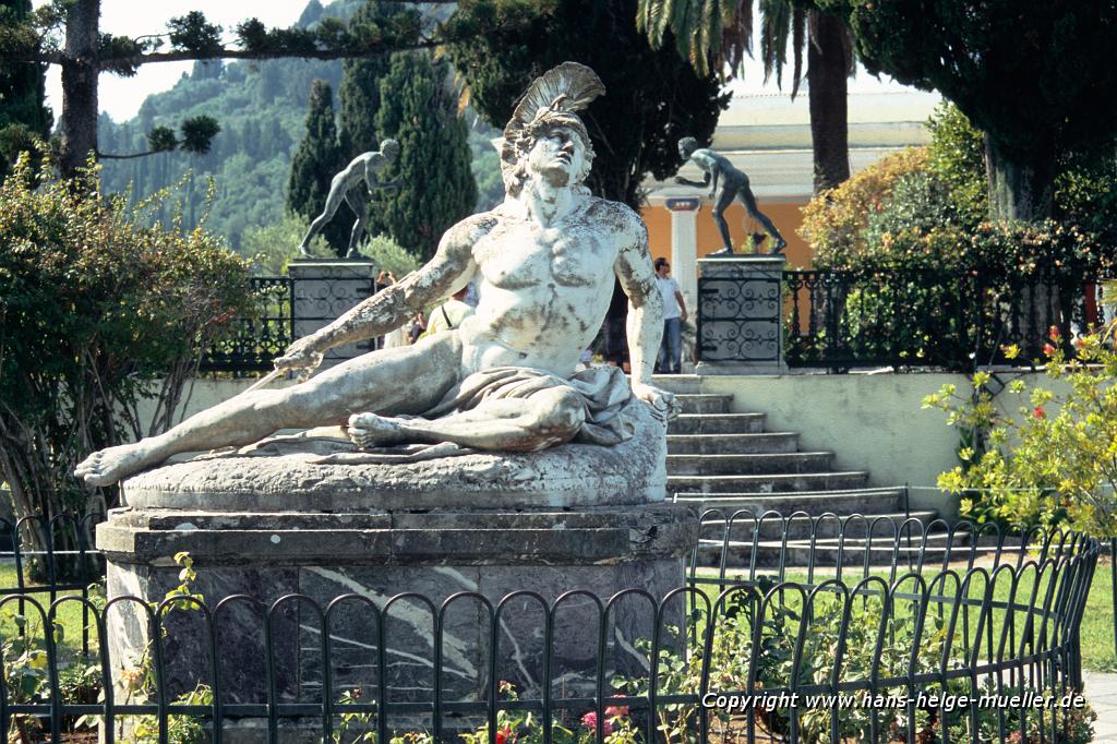 statue of dying Achilles