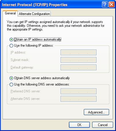 Screenshot DNS Settings